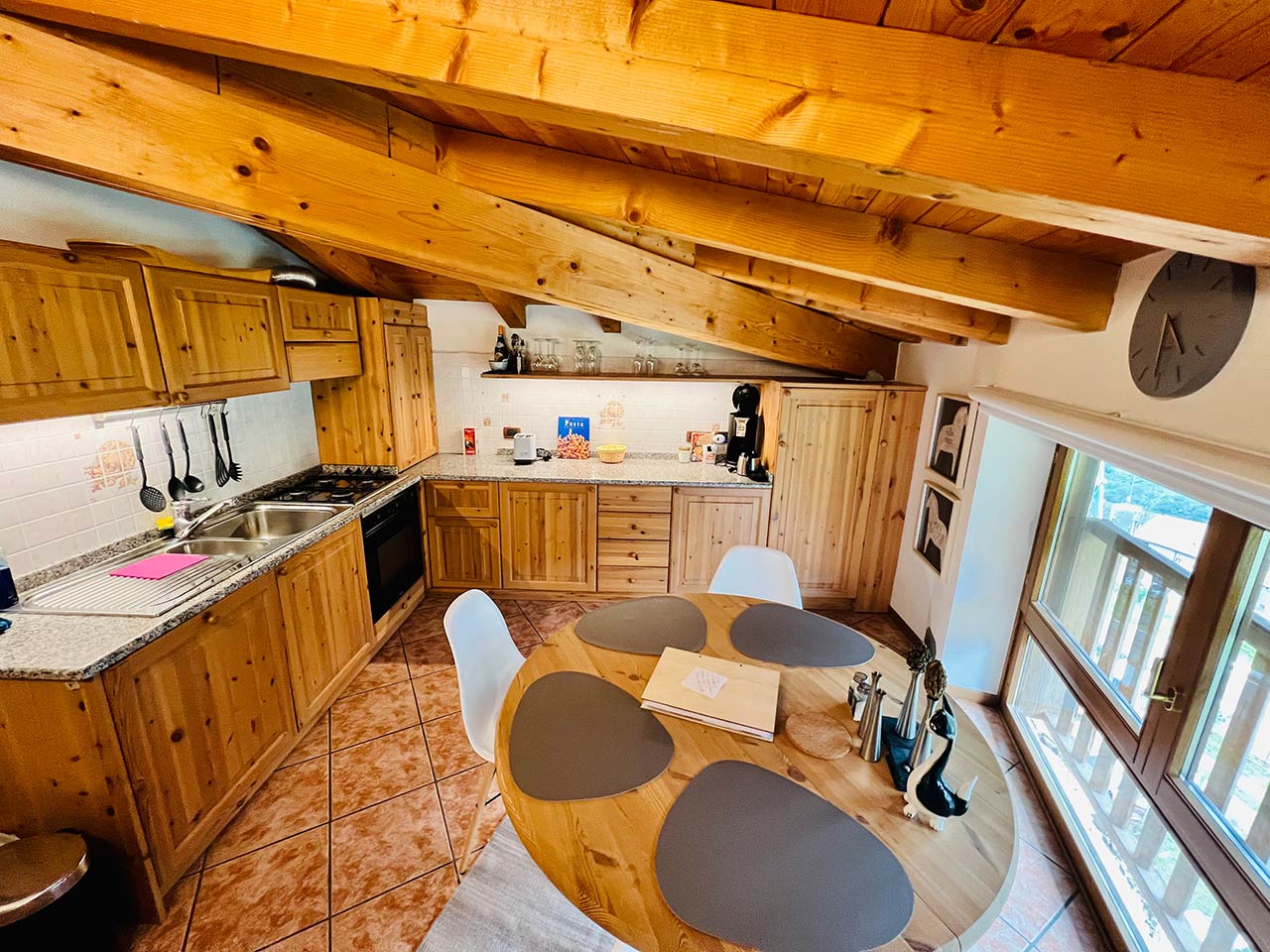 Küche - Ferienwohnung Tenno